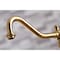 Kingston Brass KS3277AXBS Restoration 8" Bridge Kitchen Faucet W/Sprayer, Brass KS3277AXBS - alternate 5